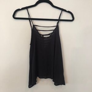 Black tank top
